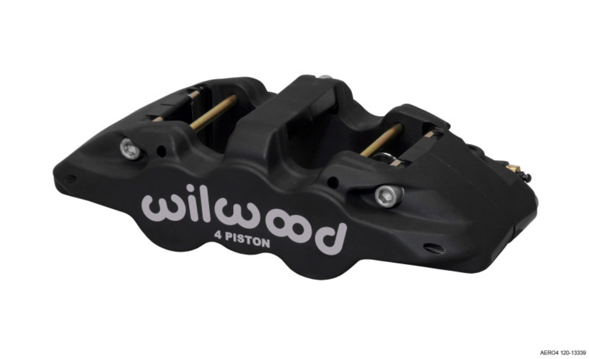 Picture of Wilwood Caliper-Aero4 - Black Anodize 1-12-1-12in Pistons 1-25in Disc