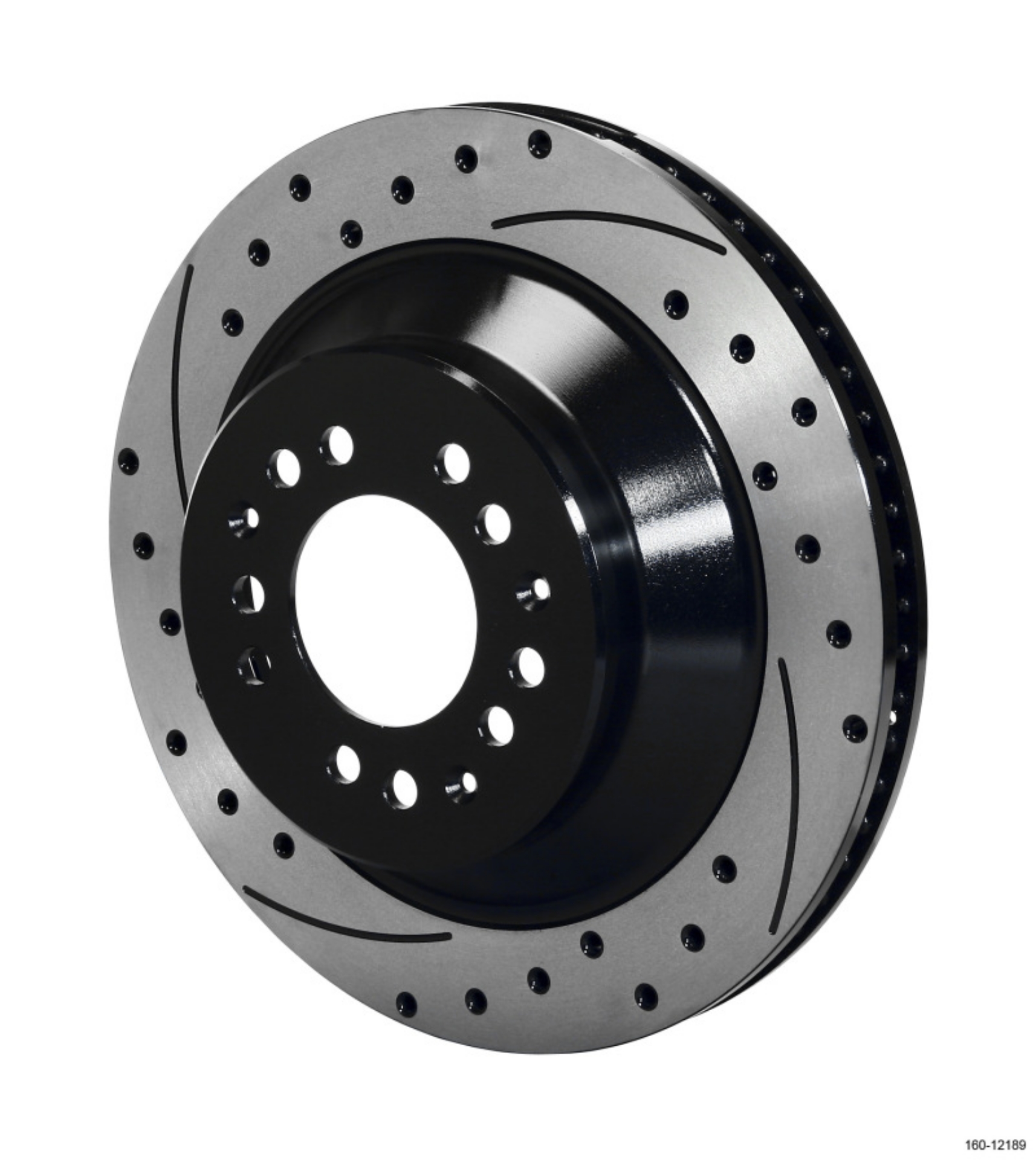 Picture of Wilwood Rotor-1-75 Offset SRP BLK Drl 12-88 x 1-10 - 5x4-50-4-75in