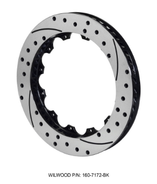 Picture of Wilwood Rotor-SRP48 SPC-37-RH-BLK-Drill 12-88 x 1-25 - 12 on 8-75in