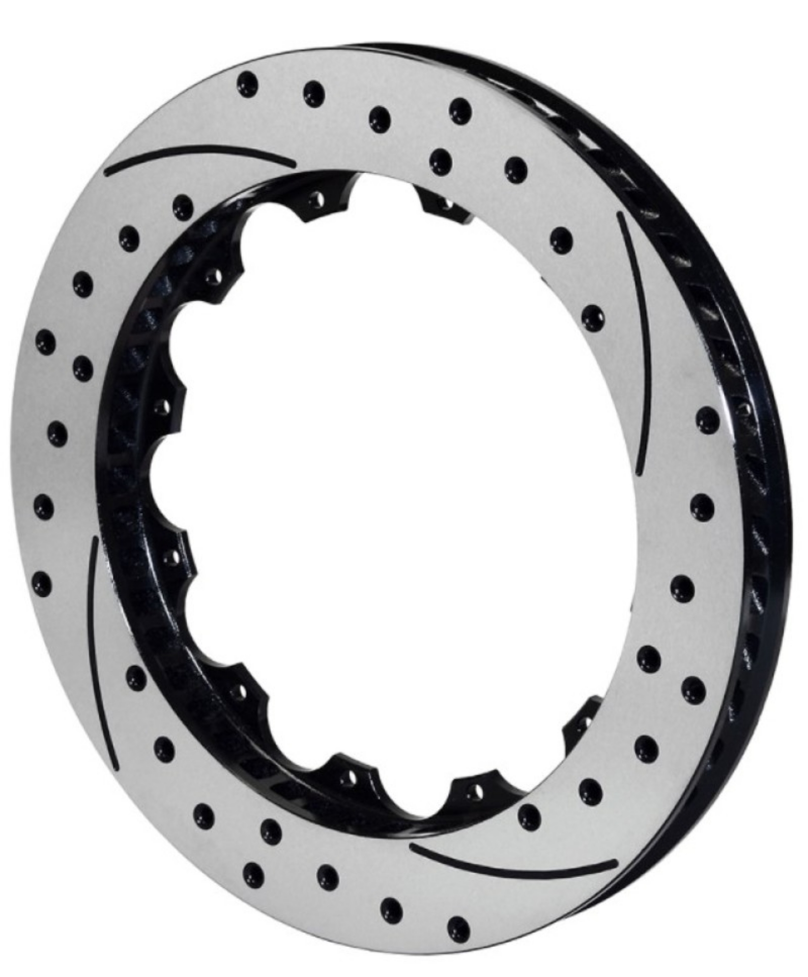Picture of Wilwood Rotor-SV-SRP72 Iron-RH-Drill-BLK 14-00 x 1-25 - 12 on 8-25in
