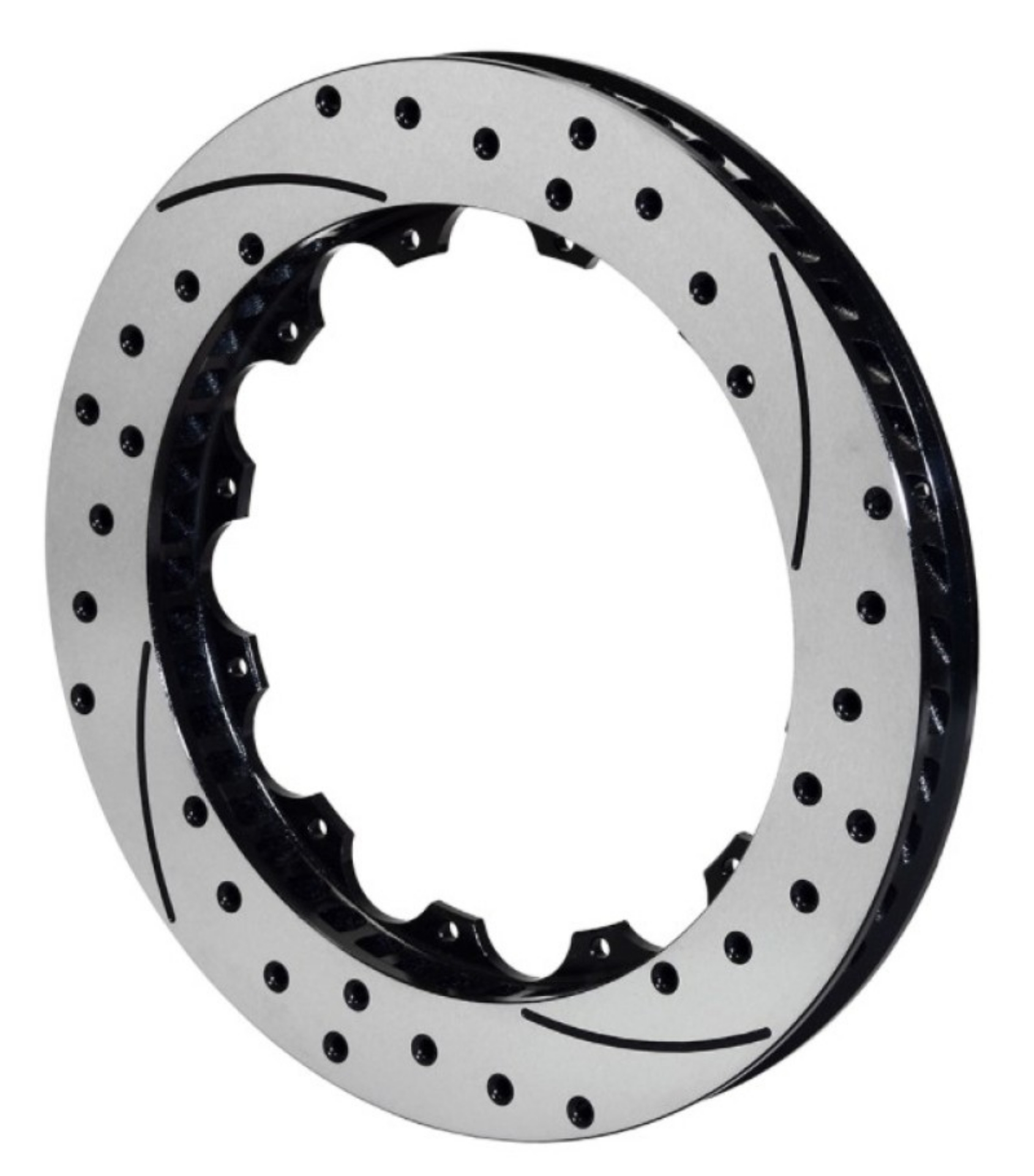 Picture of Wilwood Rotor-SV-SRP 72 Iron-LH-Drill-BLK 14-25 x 1-10 - 12 on 8-75in