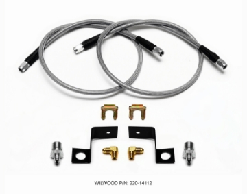 Picture of Wilwood Flexline Kit 30 inch -3 3-8-24 IF 1-8 NPT 90 Degree