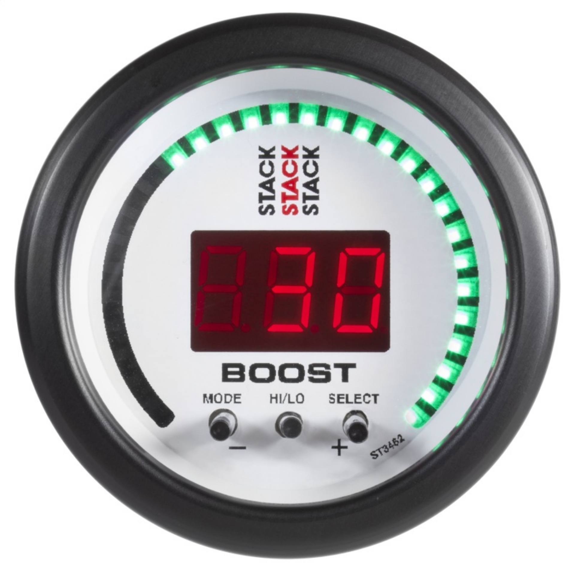 Picture of Autometer Stack 52mm -1 to +2 Bar -30INHG to +30 PSI Boost Controller - White