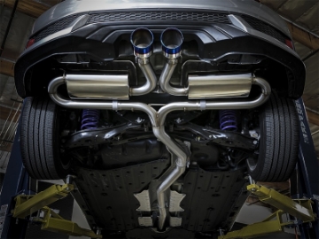 Picture of aFe Takeda 3in 304 SS Cat-Back Exhaust System w- Blue Tips 2017 Honda Civic Si I4 1-5L t