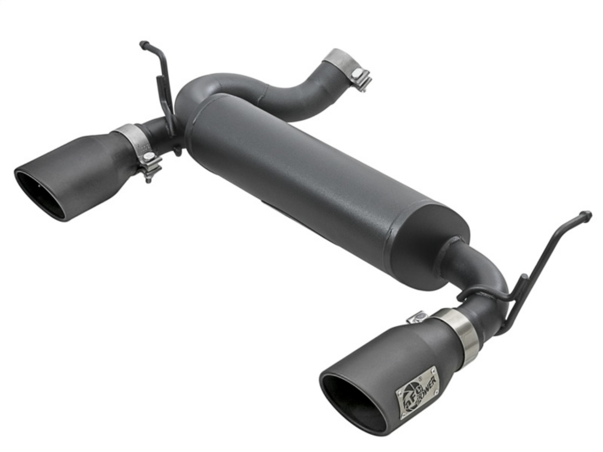 Picture of aFe Rebel Series 2-5in 409 SS Axle-Back Exhaust w- Black Tips 2007+ Jeep Wrangler JK V6 3-6L-3-8L