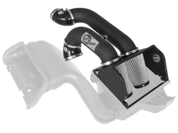 Picture of aFe MagnumFORCE 2XP Intake w-3-5in Black Steel Housing Pro DRY S Filter 2017 Ford F-150 V6-3-5L tt