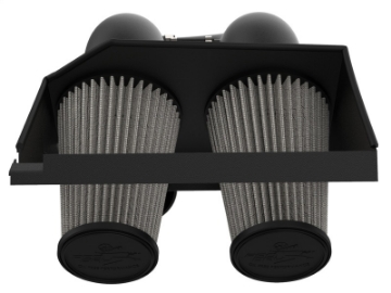 Picture of aFe MagnumFORCE 2XP Intake w-3-5in Black Steel Housing Pro DRY S Filter 2017 Ford F-150 V6-3-5L tt