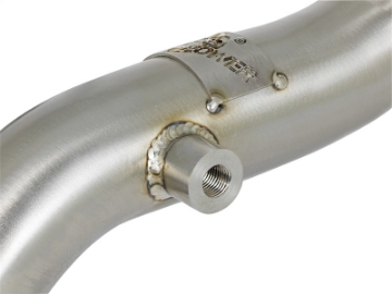 Picture of aFe Twisted Steel Header Up-Pipe 08-10 Ford Diesel Trucks V8-6-4L td