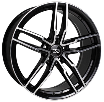 Picture of Enkei SS05 18x8-0 5x112 45mm Offset Black Machined Wheel