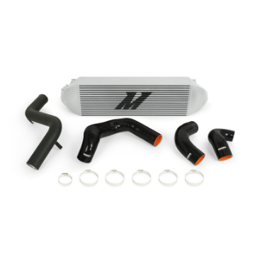 Picture of Mishimoto 2013+ Ford Focus ST Silver Intercooler w- Black Pipes