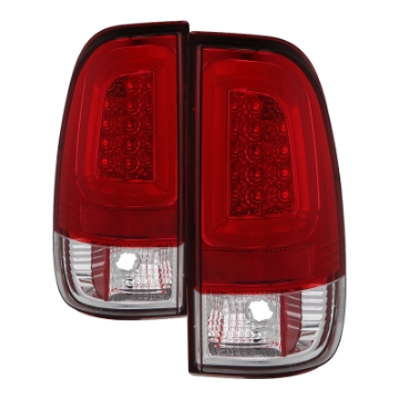 Picture of Spyder 97-03 Ford F150 Stylsd- F250 V3 Light Bar LED Tail Lights - Red-Clr ALT-YD-FF15097V3-LBLED-RC