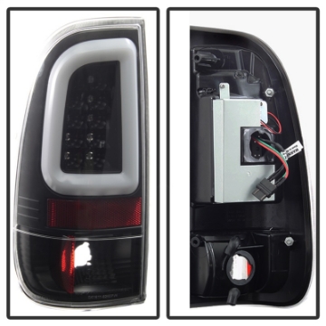 Picture of Spyder 97-03 Ford F150 Stylsd- F250-350 V3 Light Bar LED Tail Lights - Blk ALT-YD-FF15097V3-LBLED-BK