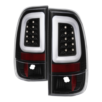 Picture of Spyder 97-03 Ford F150 Stylsd- F250-350 V3 Light Bar LED Tail Lights - Blk ALT-YD-FF15097V3-LBLED-BK