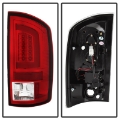 Picture of Spyder 07-09 Dodge Ram 2500-3500 V3 Light Bar LED Tail Lights - Red Clear ALT-YD-DRAM06V3-LBLED-RC