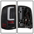 Picture of Spyder 07-13 GMC Sierra 1500 V2 Light Bar LED Tail Lights - Black ALT-YD-GS07V2-LBLED-BK
