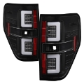 Picture of Spyder 09-14 Ford F150 V2 Light Bar LED Tail Lights - Black ALT-YD-FF15009V2-LBLED-BK