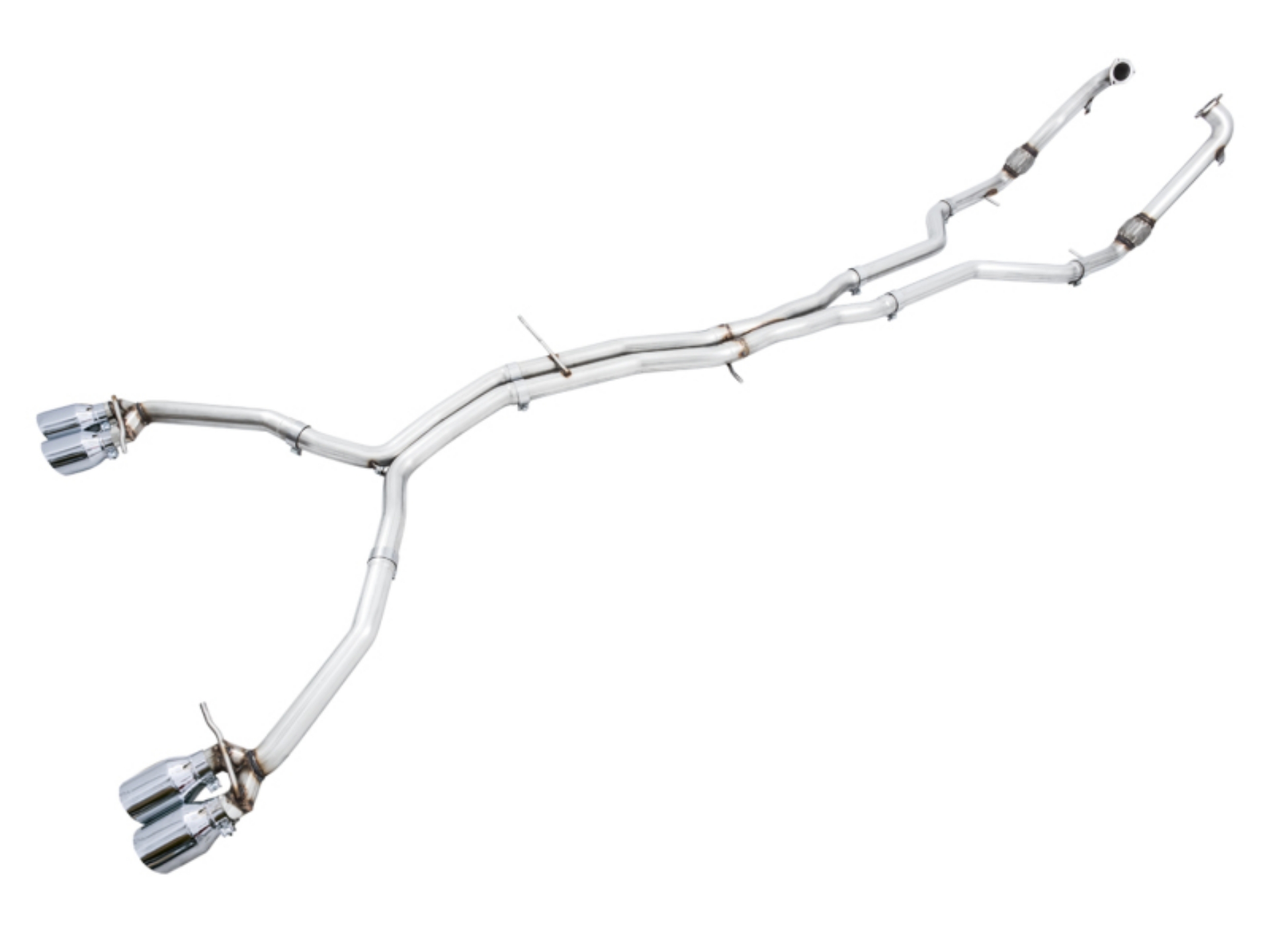 Picture of AWE Tuning Audi B9 S5 Sportback Track Edition Exhaust - Non-Resonated Silver 102mm Tips