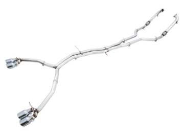 Picture of AWE Tuning Audi B9 S5 Sportback Track Edition Exhaust - Non-Resonated Silver 102mm Tips
