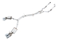 Picture of AWE Tuning Audi B9 S5 Sportback Touring Edition Exhaust - Non-Resonated Silver 102mm Tips