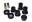 Picture of Energy Suspension 07-10 Chevrolet Silverado Black Front Differential Bushing Set