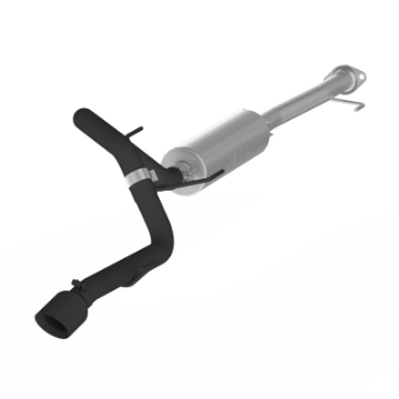 Picture of MBRP 10-18 Toyota 4 Runner BLK 4in O-D Tip Single Rear Exit 2-5in Cat Back Exhaust