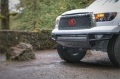Picture of N-Fab M-RDS Front Bumper 07-13 Toyota Tundra - Gloss Black w-Silver Skid Plate