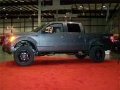 Picture of N-Fab Nerf Step 09-14 Ford F-150-Raptor-Lobo SuperCrew 5-5ft Bed - Gloss Black - W2W - 3in