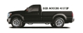 Picture of N-Fab Nerf Step 97-01 Dodge Ram 1500-2500-3500 Regular Cab 8ft Bed - Gloss Black - Bed Access - 3in