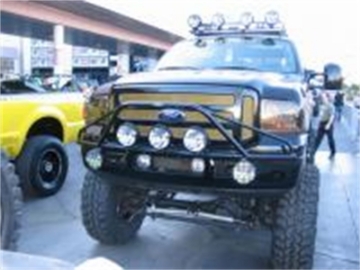 Picture of N-Fab Pre-Runner Light Bar 99-07 Ford F250-F350 Super Duty-Excursion - Tex- Black