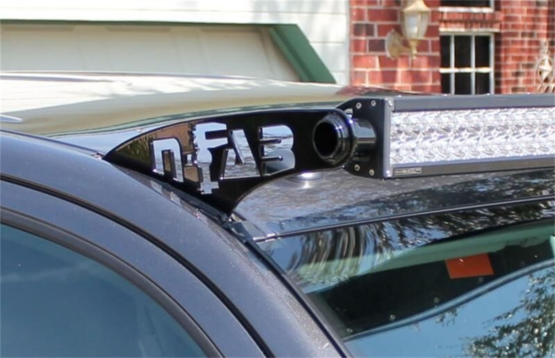 Picture of N-Fab Roof Mounts 09-14 Ford F150-Raptor - Gloss Black - 49 Series