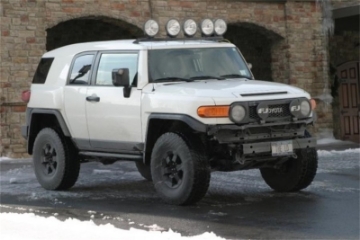 Picture of N-Fab Roof Mounts 42535 Toyota FJ Cruiser - Tex- Black - Front