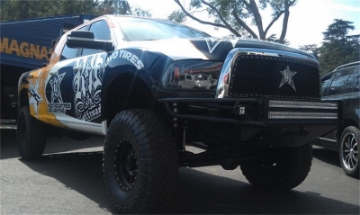 Picture of N-Fab RSP Front Bumper 04-09 Dodge Ram 2500-3500 - Gloss Black - Direct Fit LED