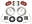 Picture of Wilwood Narrow Superlite Red 6R Front Kit 12-88in Slotted Rotor w- Lines 05-15 Toyota Tacoma