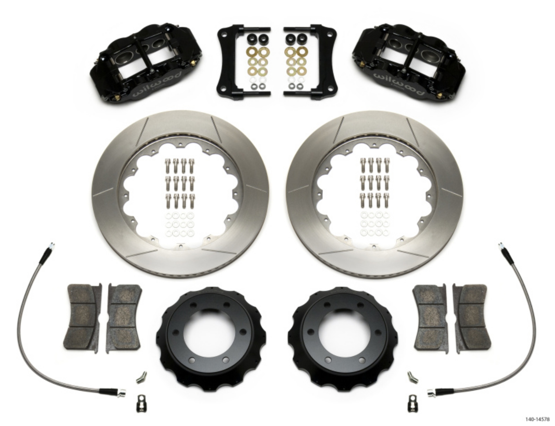 Picture of Wilwood Narrow Superlite 6R Front Kit 14in Slotted Rotor w- Lines 05-15 Toyota Tacoma