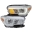 Picture of ANZO 2016-2017 Toyota Tacoma Projector Headlights w- Plank Style Design Chrome-Amber w- DRL