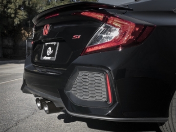 Picture of aFe Takeda 3in 304 SS Cat-Back Exhaust System w- Black Tips 2017+ Honda Civic Si 4dr I4 1-5L t