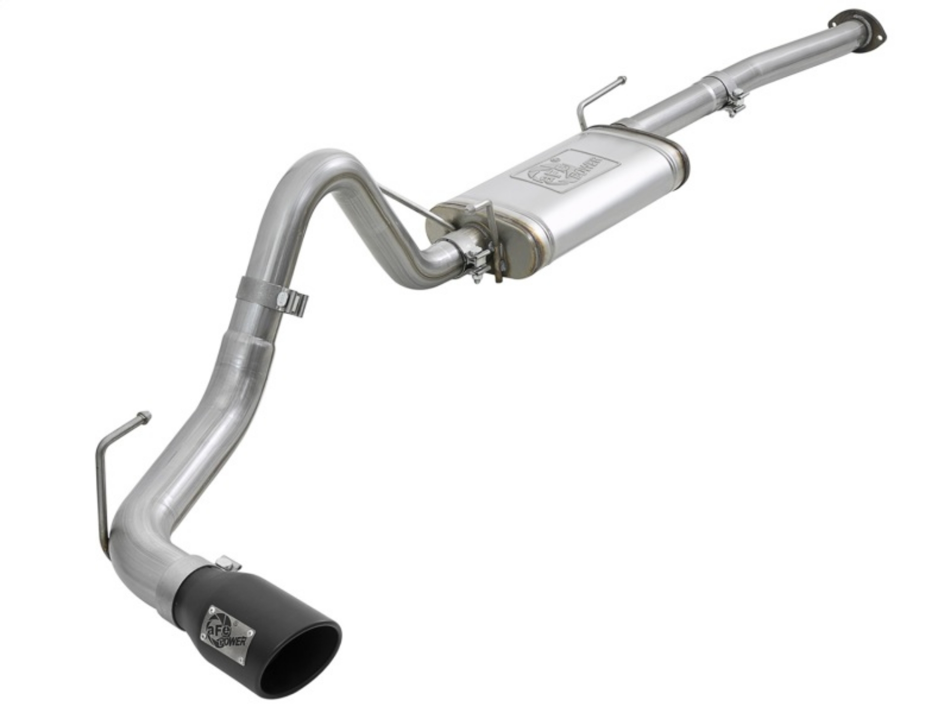 Picture of aFe MACH Force-Xp 2-1-2in 304 SS Cat-Back Exhaust w-Black Tips 2016+ Toyota Tacoma L4-2-7L - V6-3-5L