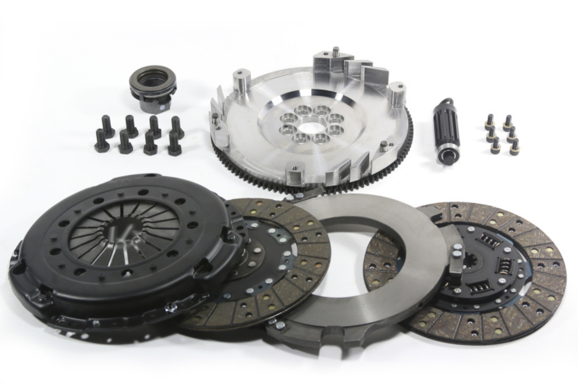 Picture of DKM Clutch BMW E34-E36-E39-E46-Z3 6 Cyl MS Twin Disc Clutch w-Steel Flywheel 660 ft-lbs Torque