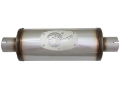 Picture of aFe MACH Force-Xp 409 SS Muffler 2-1-2in Center-Center 14in L X 6in Dia - Round Body