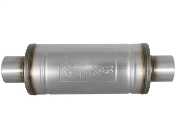 Picture of aFe MACH Force-Xp 409 SS Muffler 3in Center-Center 14in L x 6in Dia - Round Body