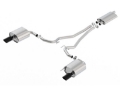 Picture of Borla 15-17 Ford Mustang EcoBoost 2-3L EC-Type Cat Back Single Round 4-0in OD 9-5in L Tips Exhaust