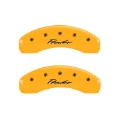Picture of MGP 4 Caliper Covers Engraved Front & Rear 97-02 Chrysler Prowler Yellow Finish Black Prowler Logo