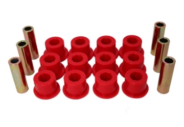 Picture of Energy Suspension 05-14 Toyota Tacoma Rear Leaf Spring Bushings - Red