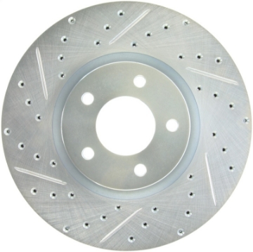 Picture of StopTech 07-13 Mazdaspeed3 Sport Slotted & Drilled Front Right Rotor