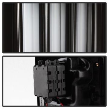 Picture of Spyder 07-16 Jeep Wrangler Version 2 Light Bar LED Tail Lights - Black ALT-YD-JWA07V2-LBLED-BK