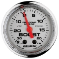 Picture of Autometer Marine Chrome Ultra-Lite 2-1-16in 0-30 HG - 0-20 PSI Vacuum - Boost Gauge