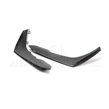 Picture of Anderson Composites 17-18 Chevy Camaro ZL1 1LE Type-LE Carbon Fiber Front Bumper Canards