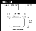 Picture of Hawk 13-17 Mercedes-Benz SL550 Performance Ceramic Street Front Brake Pads