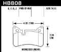 Picture of Hawk 10-15 Mercedes-Benz E63 AMG - 14-16 Mercedes-Benz E63 AMG S Ceramic Street Rear Brake Pads