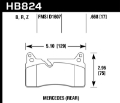 Picture of Hawk 11-15 Mercedes-Benz SLS AMG HPS 5-0 Rear Brake Pads
